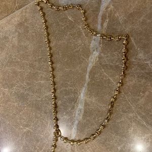 Tory Burch Adjustable Gold Belt